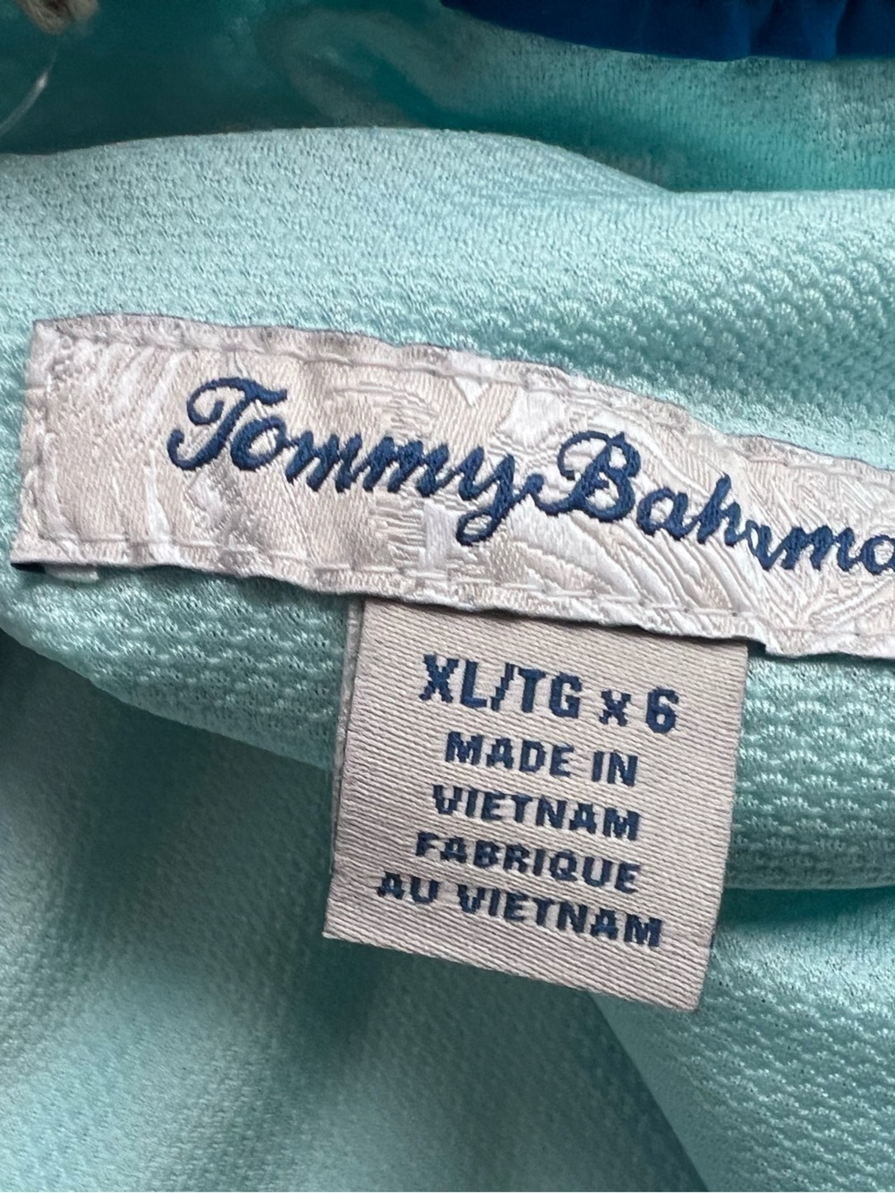 Tommy Bahama Men’s Swim Trunks in Light Aqua
